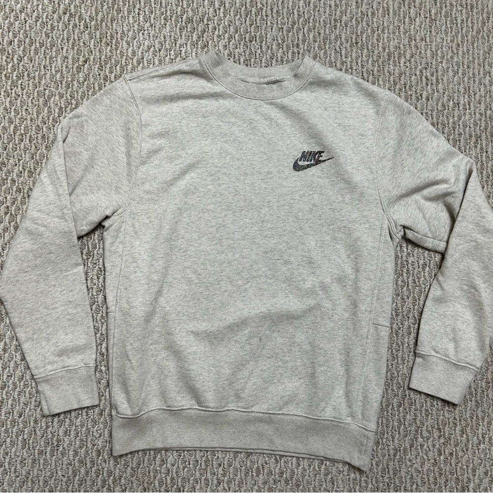Nike Gray Crew Neck Sweater
